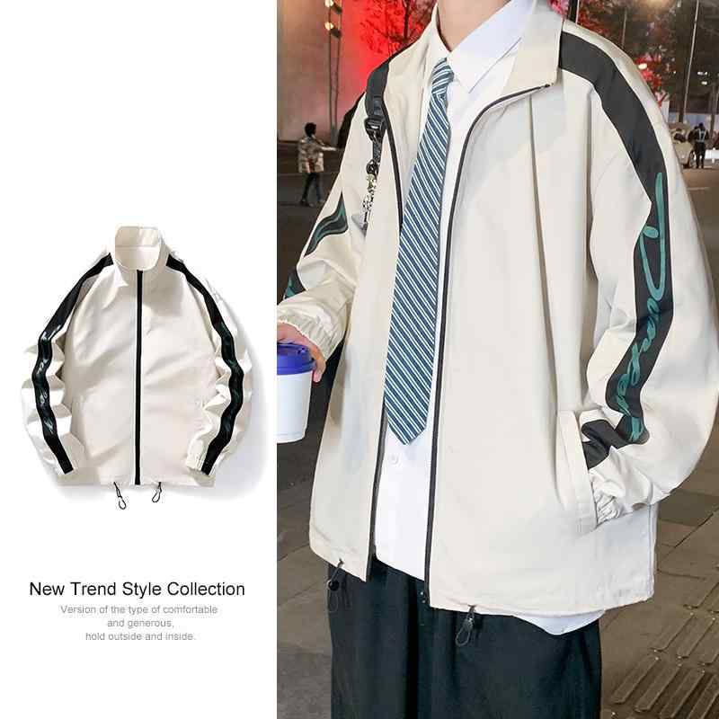 ジャケット メンズ ライトアウター 春秋 薄手 立ち襟 ポリエステル グレー 黒 無地 カジュアル スポーティー スタイル