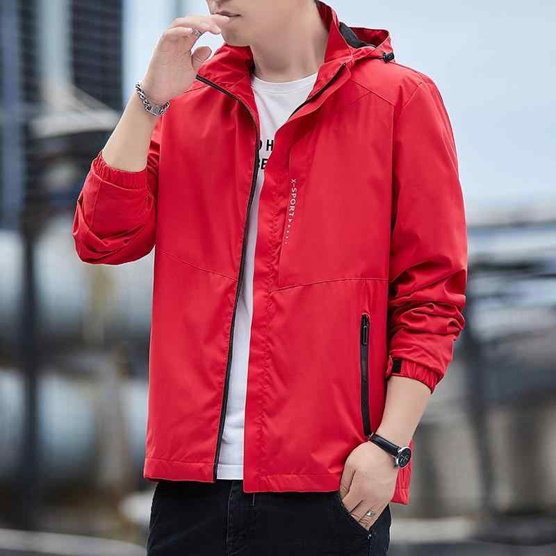 マウンテンパーカー メンズ 防水 防風 ジャケット ブルゾン ジャンパー アウトドアウェア 男性用 春秋 ライトグレー ブラック レッド ブルー ネイビー 薄手 スポーツウェア
