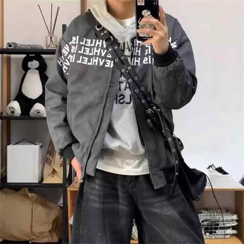 ジャケット メンズ 男性用 野球服 スタジャン ブルゾン 高見え 配色 春秋 アウター 長袖 普段使い ダー..