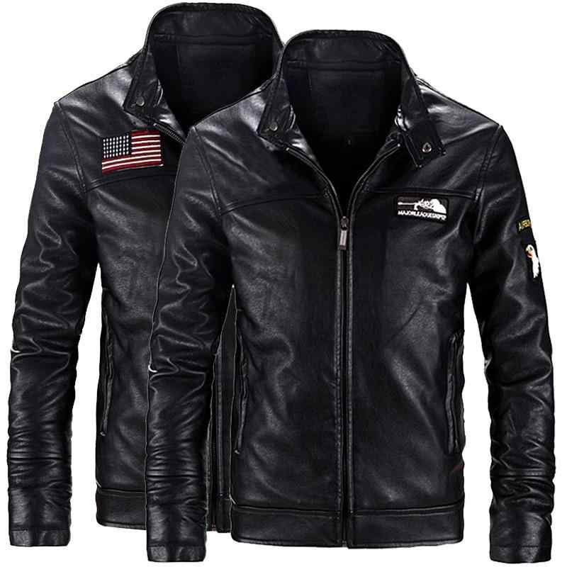 レザージャケット メンズ 男性用 ライダースジャケット PUレザー 立襟 無地 秋物 春物 カジュアル ゆったり ブラック 黒 大きいサイズ(x2)