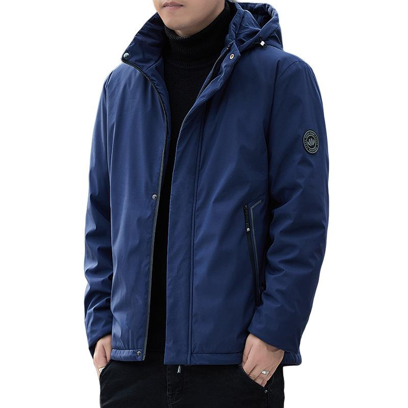 Other - ジャケット メンズ 男性用 裏起毛 中綿 スタンドカラー 防風 防寒 アウター 秋冬 普段使い 40代 50代 60代 ブラック ネイビー グレー