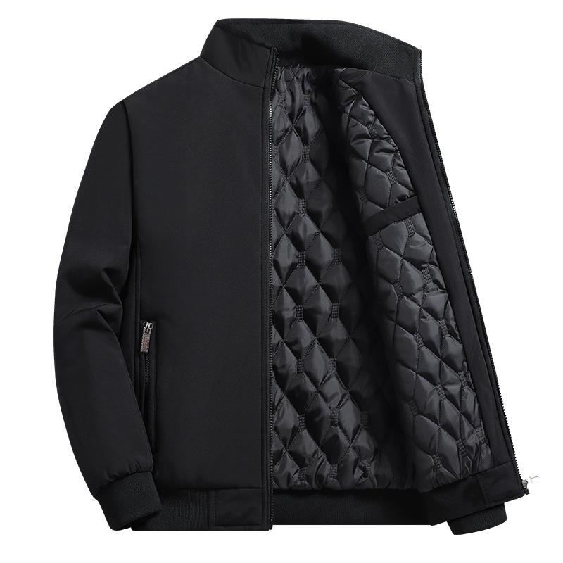 ジャケット メンズ アウター 裏起毛 裏ボア 立襟 普段使い Бизнес 通勤着 防寒着 防風 撥水加工 紳士服..