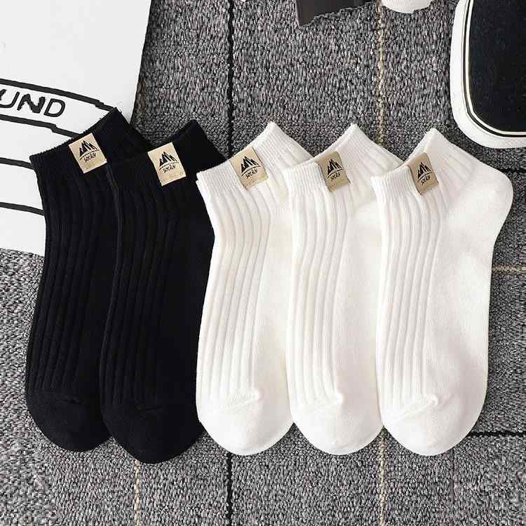 靴下 メンズ 男性用 薄手 吸汗 防臭 ショートソックス スニーカーソックス 白 黒 5足 10足 20足 スポーツ 普段使い