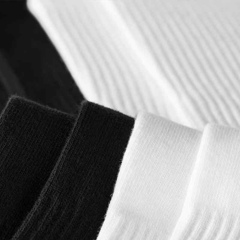 靴下 メンズ 男性用 コットン 防臭 秋冬 厚手 スポーツ パイル地 ミドル丈 リブ 黒 白 無地