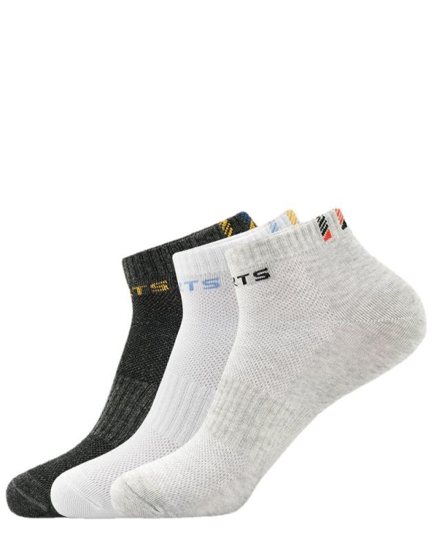 靴下 メンズ 男性用 ショートソックス 綿 防臭 吸汗 通気性 スポーツ 春夏 オールシーズン 6足セット 6色アソート 杢調(x2)