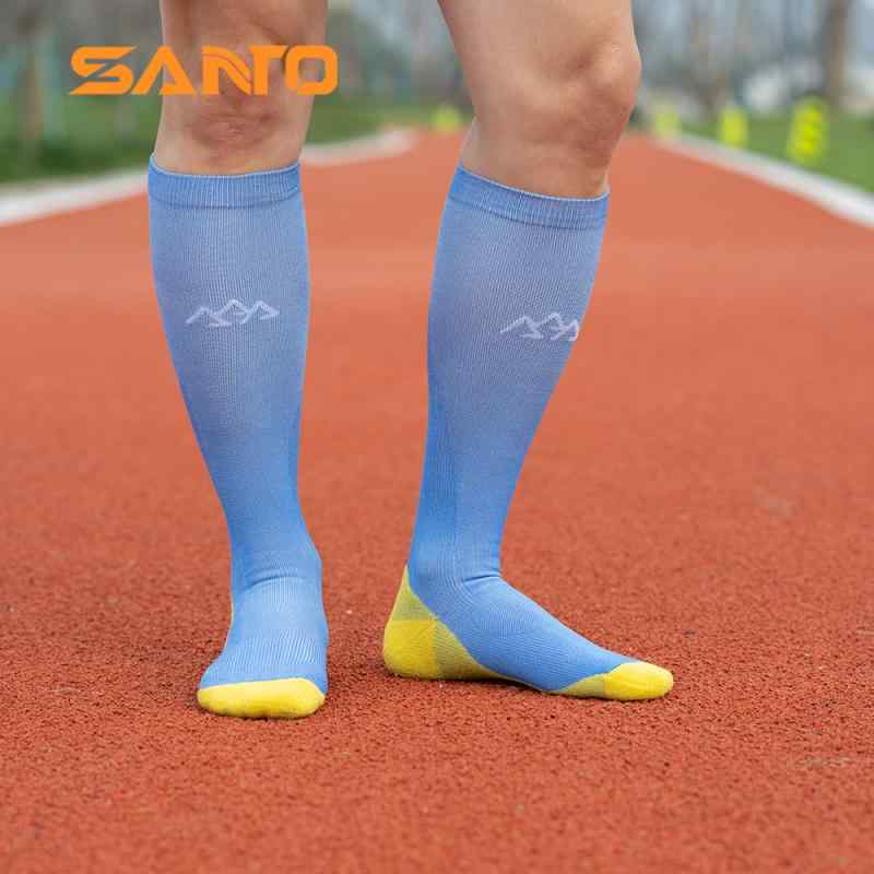 靴下 ランニング用 メンズ レディース スポーツ ソックス 吸汗 防臭 高機能 混紡 200N 春季 レッド グリーン ブルー オレンジ(x2)