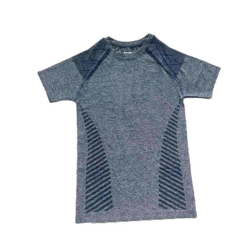 Tシャツ 男性用 春夏 スポーツ ランニング トレーニング ウェア 吸湿速乾 伸縮性 接触冷感 薄手 グレー 海ブルー・カテゴリ: Tシャツ・性別: 男性・袖丈: 半袖・カラー: グレー, 海ブルー・サイズ: M, L, XL, XXL・素材: ナイロン94%・シーズン: 夏, 春, 秋