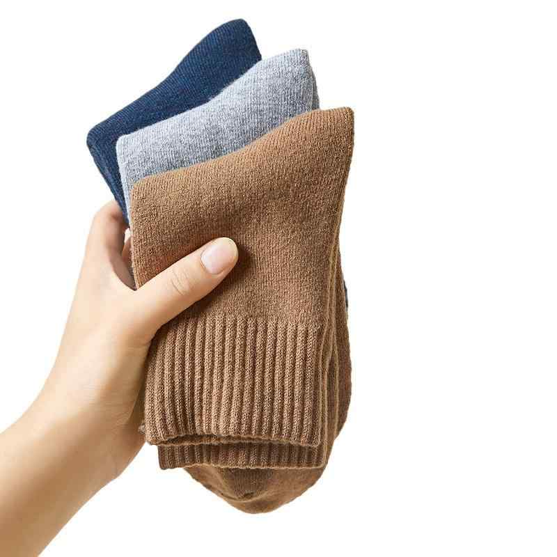 靴下 メンズ 男性用 雪用 秋冬 ウール混 中筒 厚手 防寒 スキー スノーボード 普段使い カジュアル