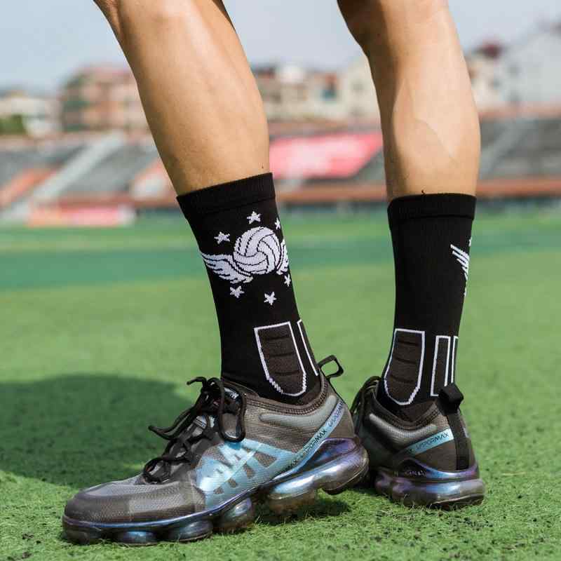 靴下 メンズ 男性用 ハイソックス 春夏 防臭 吸湿 排汗 幾何学模様 スポーツ トレンカ グレー ブラック ホワイト ブルー