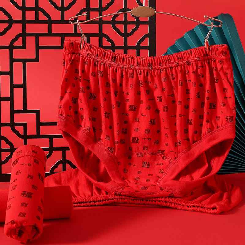 パンツ レディース 高齢者 女性用 ショーツ 綿 高腰 赤 福文字 L XL XXL 3XL 4XL シーズンレス