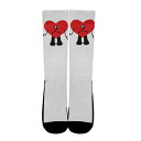 靴下 ソックス 男女兼用 幾何学模様 ストリート スタイル ポリエステル 高筒 カジュアル オールシーズン(x2)(4)