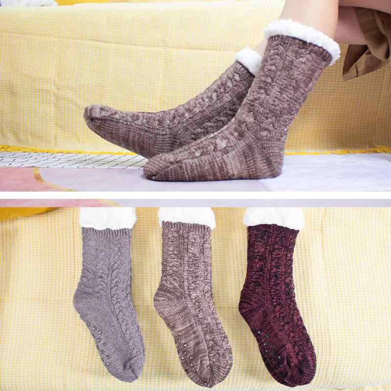 靴下 メンズ ルームソックス 室内 暖か 大寸 ゆったり リブ編み 秋冬 アクリル(x2)