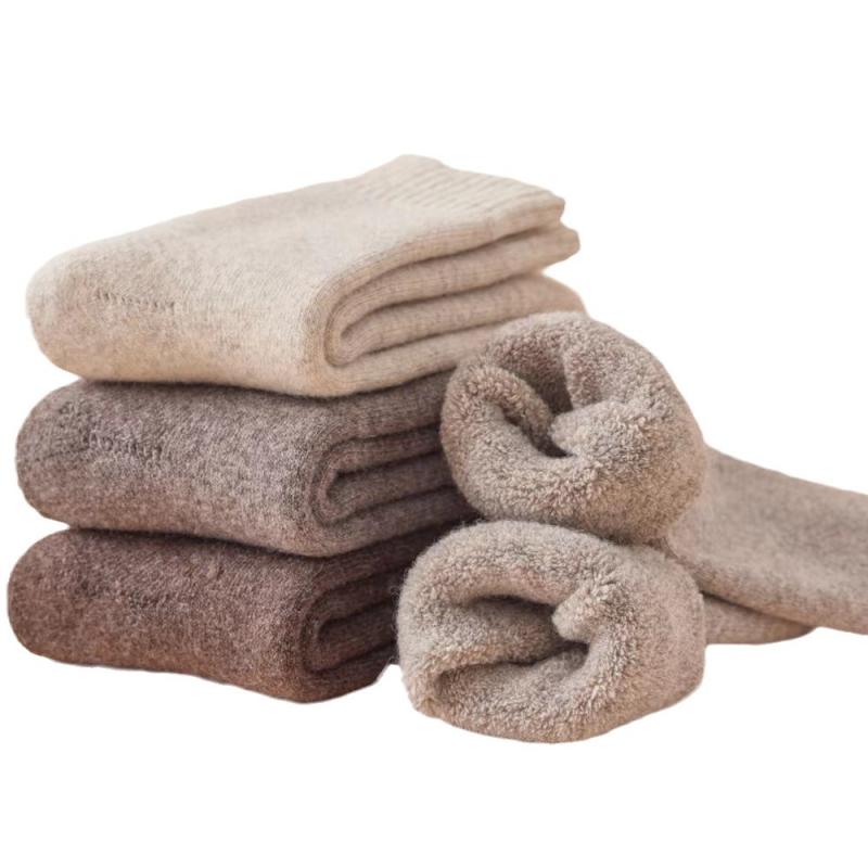 靴下 メンズ 男性用 ウール混 中厚手 防寒 あったか 暖かい パイルソックス ルームソックス 紳士 カジュアル 秋冬