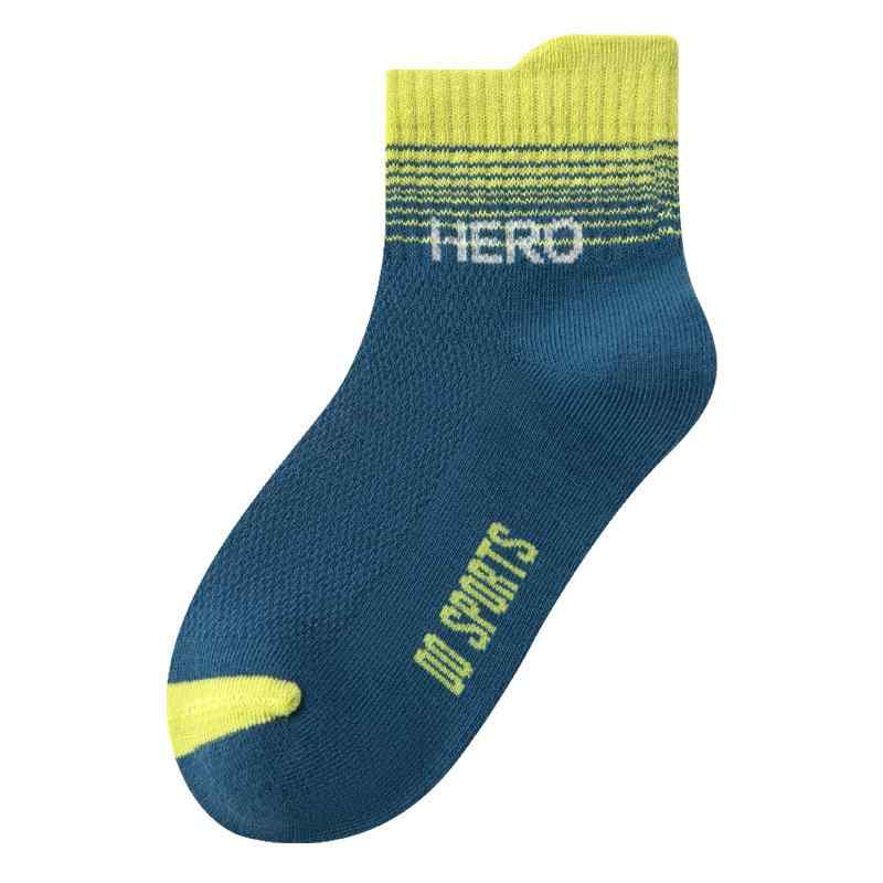 靴下 キッズ 男の子 子供 学生 リブ 無地 メッシュ 通気性 吸汗 防臭 スポーツ M L XL XXL 春夏 薄手(x2)(4)