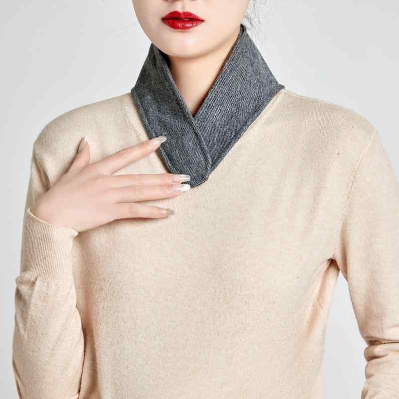 ネックウォーマー 男女兼用 春夏 秋冬 綿 ネックカバー 防寒 保温 就寝用 睡眠 冷房対策 無地 シンプル