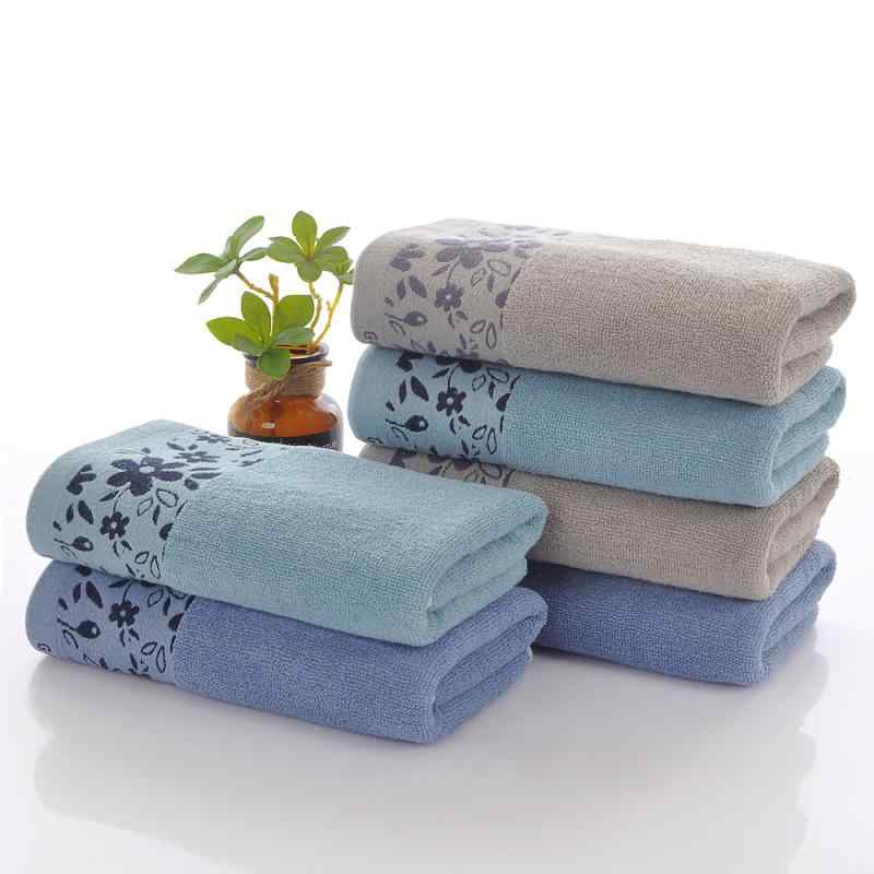 タオル 全綿 コットン製 バスタオル 40x90cm 厚手タイプ ホテル仕様 フェイスタオル 無地 普段使い(x3)