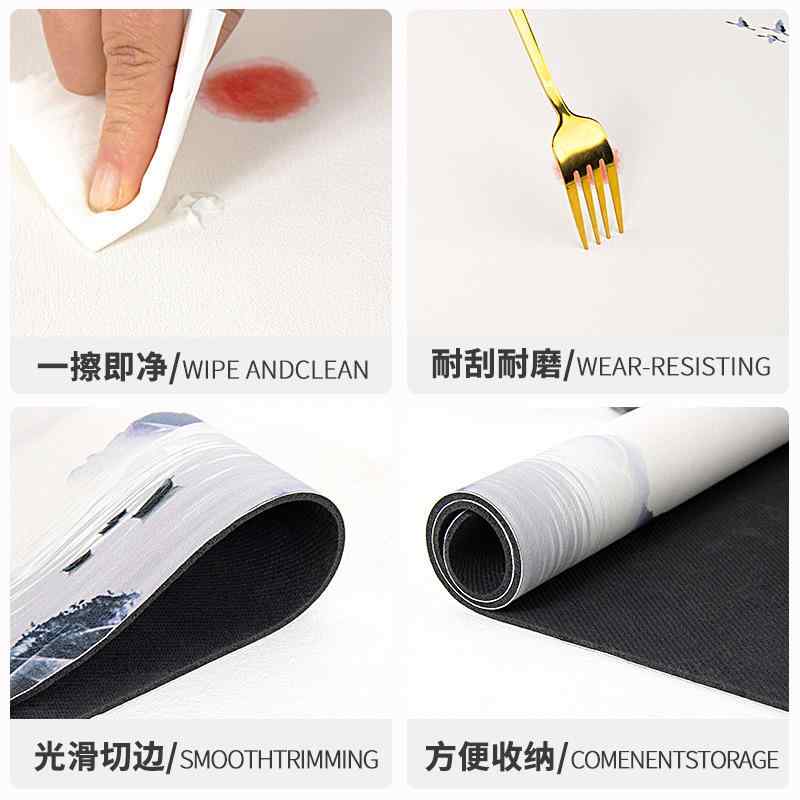 テーブルマット 珪藻土 吸水 茶托 茶席マット ランチョンマット 中国風 和風 禅意 山河図 竹間清 颜花..