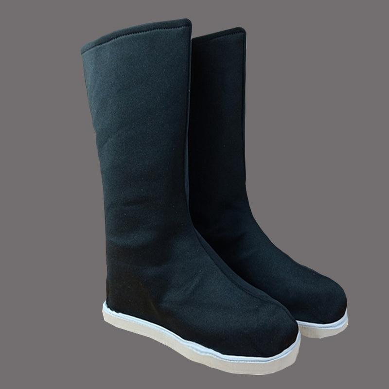 ブーツ メンズ レディース 男女兼用 フラット底 チャイナ風 漢服 コスプレ 靴 ロング丈 時代劇 武侠 ブ..