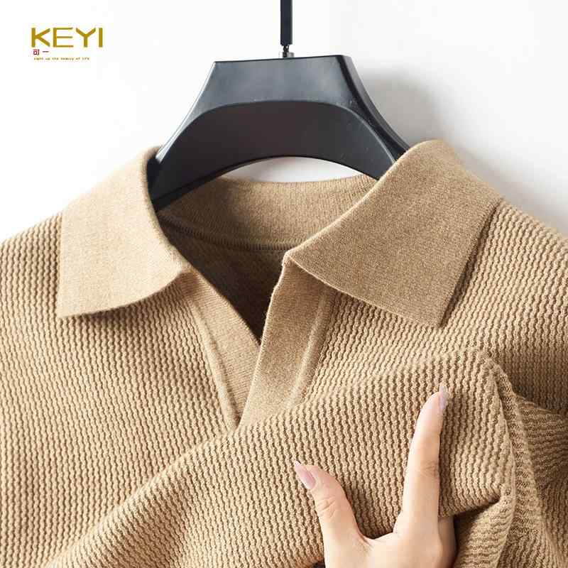 ニット メンズ Vネック プルオーバー 秋冬 トップス 長袖 セーター カットソー 韓国 リブ編み カジュア..