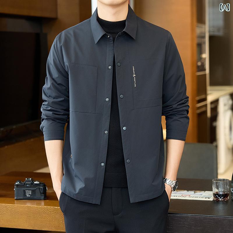 ビジネス 新型 ベルベット 厚手 行政 ジャケット 男性 ジャケット カジュアル ダウン ジャケット 秋冬 モデル