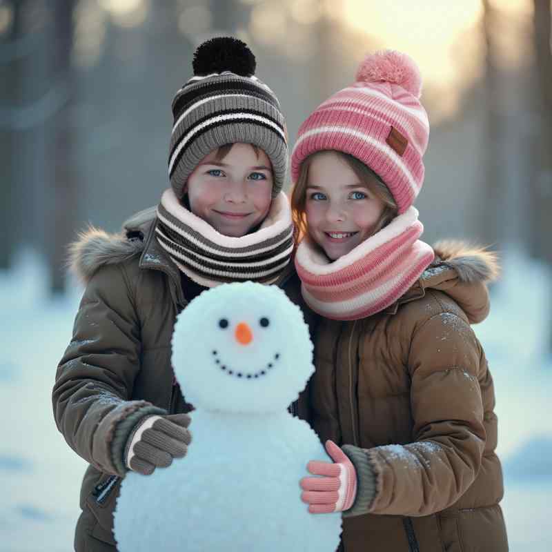 帽子 キッズ ベビー 手袋 マフラー 3点セット 秋冬 防寒 暖かい ニット帽 ピンク オレンジ ブラウン グリーン ブラック かわいい 幼稚..