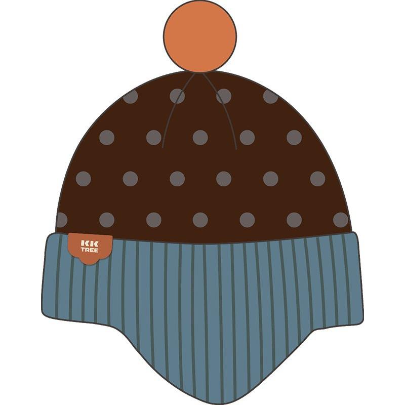 ニット帽 キッズ 子供用 秋冬 防寒 帽子 男の子 女の子 毛糸 かわいい A類 抗静電 江戸深紫 バレン浅紫 フェロ珈 波賽藍