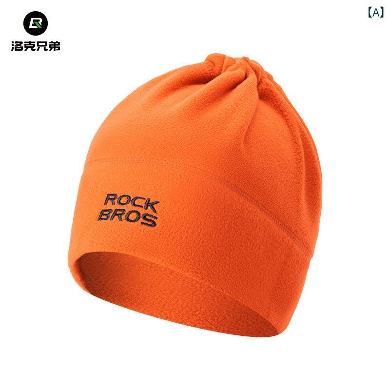 ニット帽 男女兼用 防風 フリース ネックウォーマー 保温 スキー スノーボード 登山 カーキ(x2)