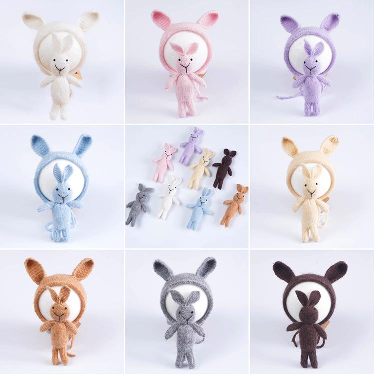 ベビー服 新生児 ニット帽 ぬいぐるみ セット 春夏 秋冬 男の子 女の子 記念撮影用 写真撮影用 出産祝..