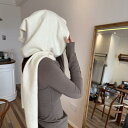 ニット帽 ショール レディース 秋冬 ウール混 毛糸 ケーブル編み 寒さ対策 暖かい 防寒 かわいい オフホワイト モカ ブラウン グレー ブラック(x2)