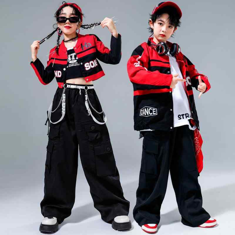 子供服 ダンス衣装 ヒップホップ セットアップ キッズ 女の子 男の子 発表会 舞台衣装 演出服 ジャズダンス ストリート 上下セット トップス パンツ 子供 110cm 120cm 130cm 140cm 150cm 160cm 170cm