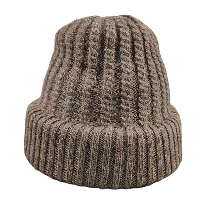 ニット帽 男性用 秋冬 防寒 暖かい 裏起毛 毛糸 帽子 紳士 シニア 高齢者 ベージュ ブラック ワインレ..