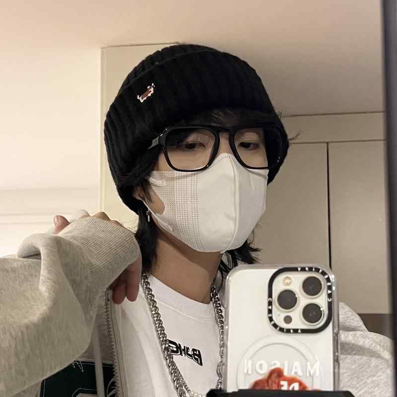 ニット帽 男性用 犬柄 秋冬 ビーニー ニットキャップ コットン混 帽子 大頭(x3)