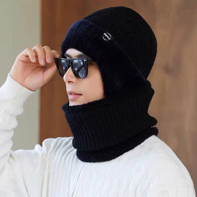 ニット帽 メンズ 防寒 帽子 秋冬 护耳 裏起毛 暖かい 自転車 バイク アウトドア ブラック 黒 グレー カ..