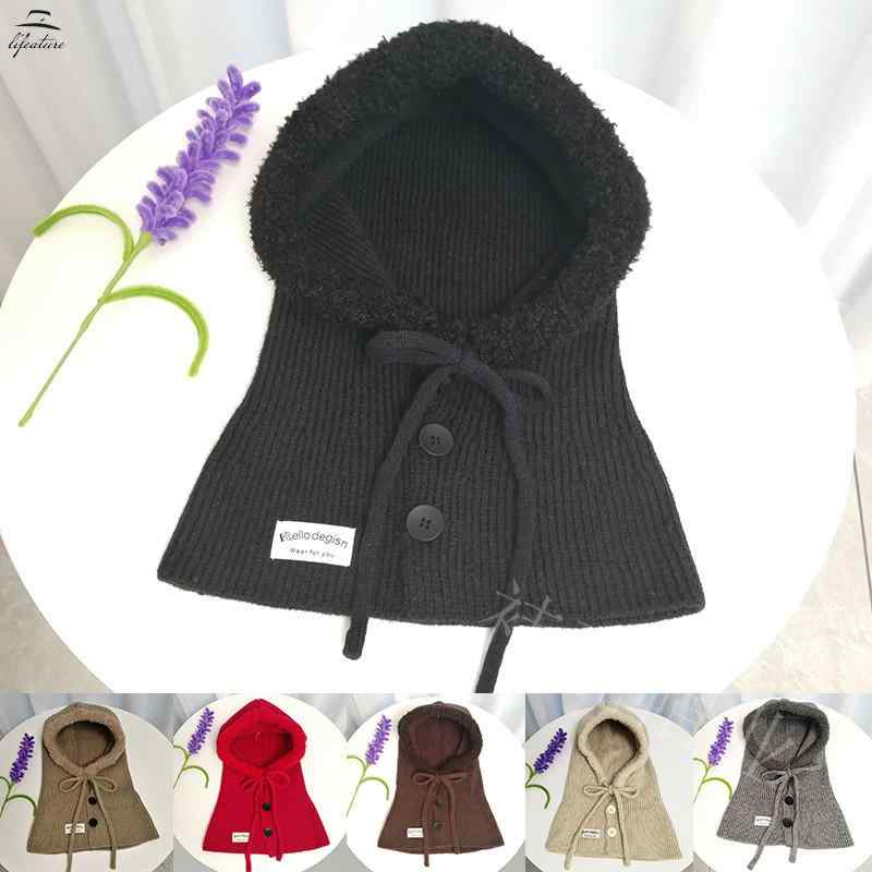 2個セットバラクラバ 防寒 ニット帽 ネックウォーマー 秋冬 男女兼用 护颈 保温 防風 スキー スノーボード 自転車 登山 暖かい ブラック ベージュ カーキ グレー レッド コーヒー色・カテゴリ: 护脖帽・対象: 男女兼用・素材: アク...