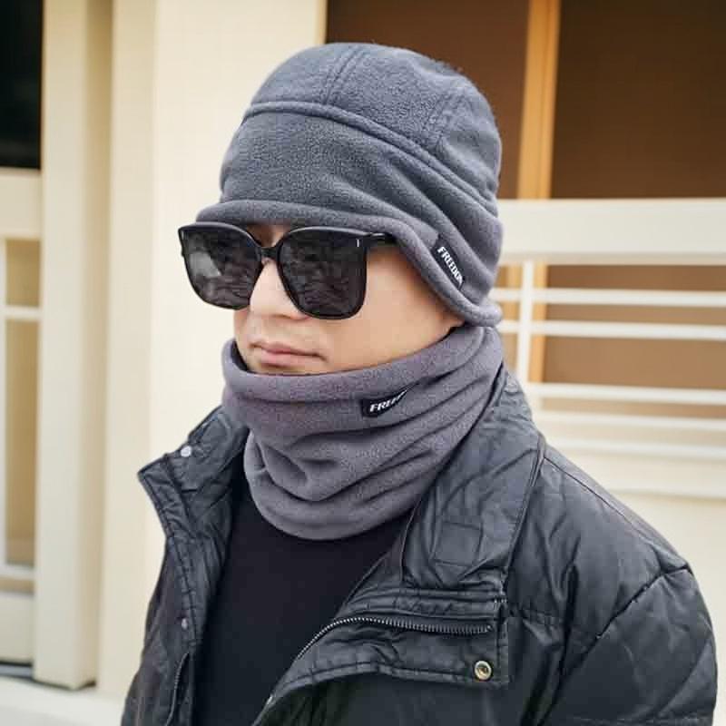 帽子 メンズ 男性用 秋冬 防寒 防風 保温 イヤーマフ付き 裏起毛 暖かい マスク付き 寒さ対策 サイクル 自転車 アウトドア(4.0)