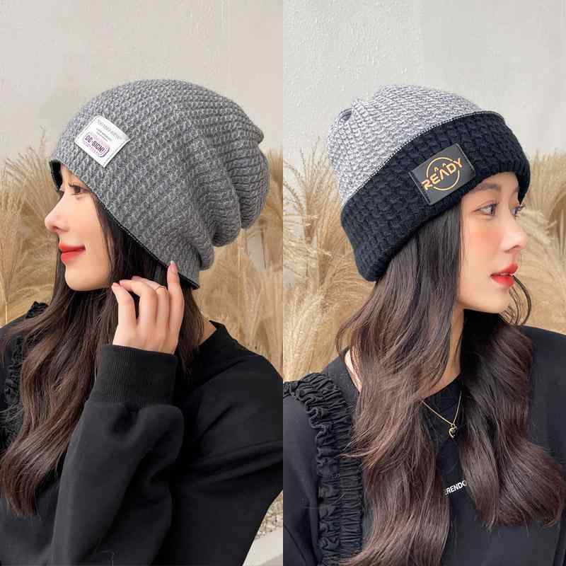 帽子 レディース ニット帽 秋冬 防寒 暖かい ビーニー ワッチキャップ 高 टॉप 伸縮性あり カジュアル かわいい おしゃれ 二重構造 藏青 グレー ブラック