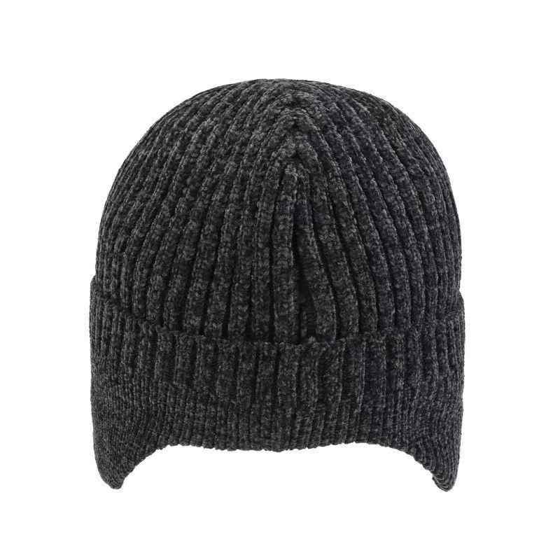 ニット帽 メンズ 防寒 ビーニー 秋冬 暖かい 雪尼ール アウトドア イヤーマフ付き 英字ロゴ 深め 伸縮性 ブラック グレー ネイビー ワインレッド カーキ