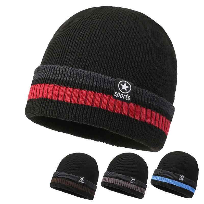 ニット帽 メンズ ニット帽子 秋冬 防寒 暖かい 厚手 裏起毛 ビーニー ワッチキャップ 伸縮性 無地 ブルー グレー レッド ブラウン