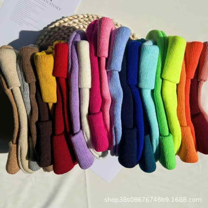 ニット帽 秋冬 男女兼用 蛍光色 アクリル ビーニー カップル 無地 浅め 暖かい 伸縮性 豊富な色 ニット..