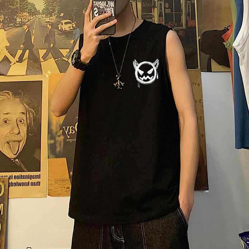 タンクトップ メンズ 男性用 ノースリーブ Tシャツ 幾何学模様 スポーツ トレーニング ウェア ポリエステル ルームウェア 部屋着 普段使い 白 黒 カーキ ブルー グリーン オレンジ 接触冷感 吸湿速乾