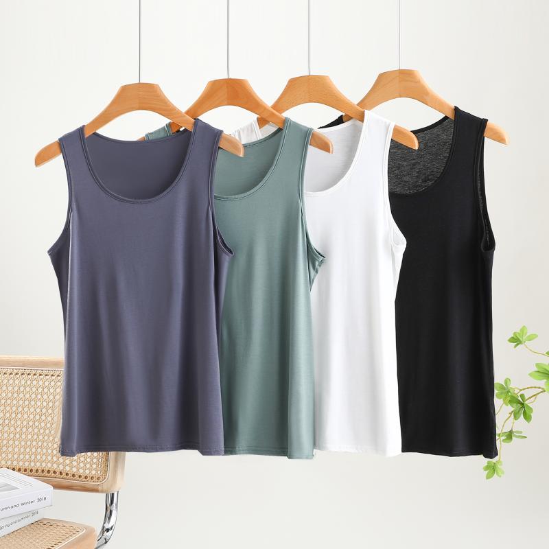 タンクトップ メンズ 男性用 ビットコットン ラウンドネック 無地 運動着 スポーツウェア インナー リ..