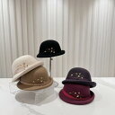 ベレー帽 レディース 秋冬 スパンコール 手縫い 花柄 ウール 帽子 小円帽 画家帽 フェルトハット ベージュ ブラック