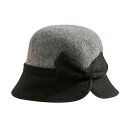 帽子 レディース 秋冬 ウール 漁夫帽 バケットハット 大判ブリム 保温 防寒 かわいい おしゃれ 配色 無地 ベージュ ブラック オレンジ(x5)