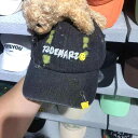 キャップ レディース 帽子 スマイリー 小熊 デニム 野球帽 日よけ 黒 ブラック 春夏(x500)