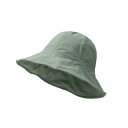 帽子 レディース メンズ 兼用 UVカット 接触冷感 漁夫帽 つば短め 日よけ 紫外線対策 ドーム型 ハット 春夏 秋冬 豆緑(x2)