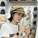 キャップ レディース 春夏 秋 おしゃれ 麦わら帽子風 日よけ 通気性 ブラック カーキ ベージュ(x2)