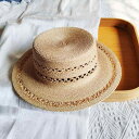 麦わら帽子 レディース ラフィア草 ハンドメイド 平 टॉप 礼装帽子 春夏 秋冬 UVカット 日焼け対策 通気性 遮光 エ...