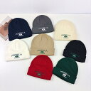 ニット帽 レディース メンズ 秋冬 レトロ 刺繍 ロゴ あったか 防寒 おしゃれ カップル 普段使い 紺色 深グレー ベージュ ホワイト カーキ ブラック レッ...