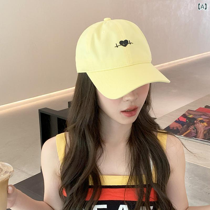 帽子 レディース 春夏 韓国 ハート柄 野球帽 かわいい キャップ 日焼け防止 紫外線...