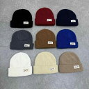 ニット帽 レディース メンズ 秋冬 ビーニー カジュアル 防寒 暖かい 毛糸 グレー ブラック オフホワイト ベージュ(x2)